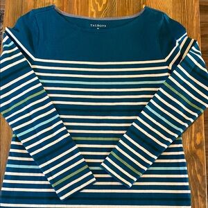Talbots long sleeve striped top